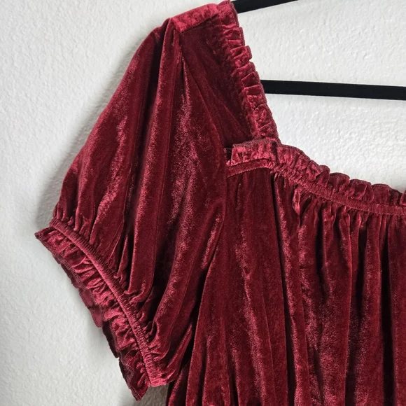 Torrid Red Babydoll Top 1X - Picture 3 of 8